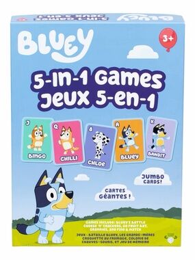 Bluey 5-in-1 Games Card Set - new